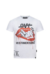 Ovy Vestimentaire Lips & Chains White Tee
